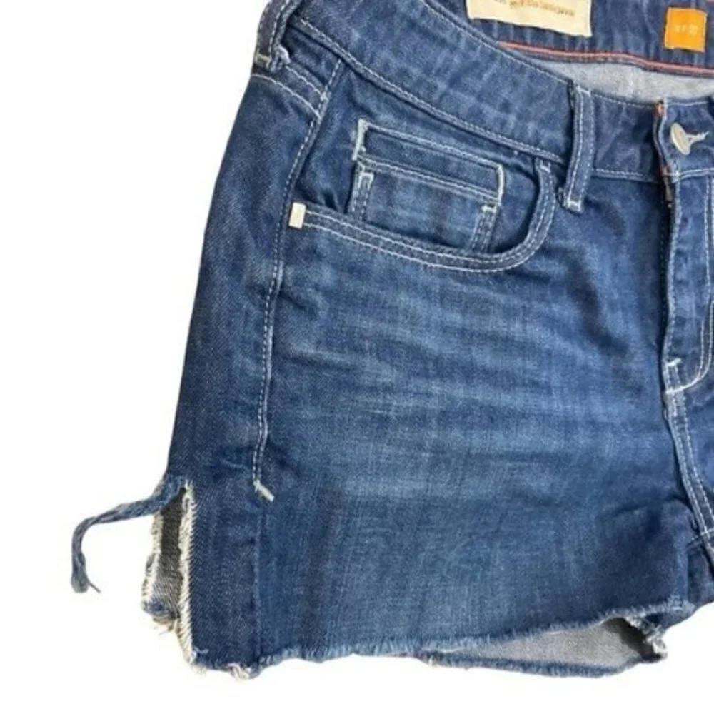 Anthropologie Pilcro & the Letterpress Fit /Stet distressed jagged cut shorts 27 - Picture 6 of 11
